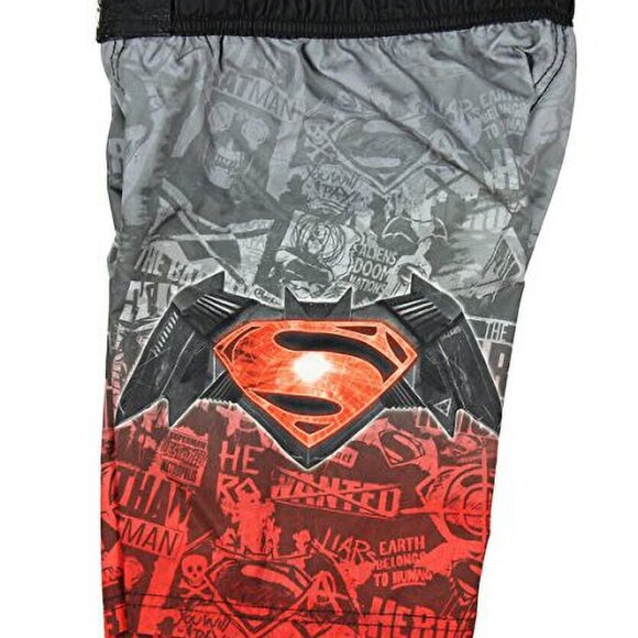 New DC Comics Batman Vs Superman Dawn of Justice Boys Swim Shorts UPF 50+ 6/7 - Picture 3 of 3